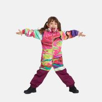 Huppa Kombinezonas WILLE 1, fuchsia pattern/ burgundy, 146