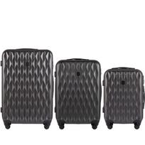 3 lagaminų komplektas Wings TD190, pilkas