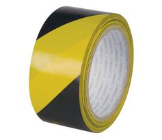 Signalinė juosta Q-Connect, 48mm x 20m, juoda ir geltona