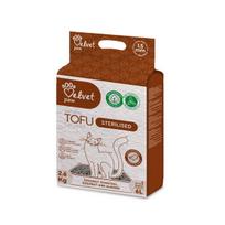 VELVET PAW TOFU sterilizuotų kačių kraikas, su kokoso anglimi, kokosų ir migdolų esencija 1,5 mm granulė, 2,6 kg / 6 l, VELVET PAW TOFU sterilizuotų kačių kraikas su kokoso anglimi, kokosų ir migdolų esencija pagamintas iš 100 % natūralios žirnių ląstelienos, be jokių sintetinių priedų ir dažiklių. Jis greitai sugeria drėgmę, neutralizuoja nemalonius kvapus ir yra ypač šve