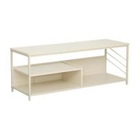TV staliukas Home4You DIMITRA, smėlio spalvos metalinis rėmas, 120x40x45cm