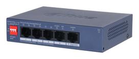DAHUA Switch||DH-CS4005-4ET1GT-36|Layer 2 switch|4xRJ-45 ports|RJ-45 Ports Type Fast Ethernet (10/100)|1xGigabit Ethernet (copper) port|4xPower over Ethernet (PoE) ports|Total Power over Ethernet (PoE