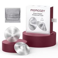 Momcozy NS005 XL | Silver breast shields | Made from 999 silver, 45mm, 2 pieces