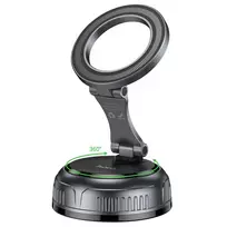Hoco H92 magnetic car phone holder with suction cup 4.5-7.0" black MagSafe compatible