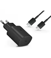 SAMSUNG EP-TA800EBE travel charger | 25W | USB-C | with USB-C to USB-C cable included | black (OEM)
