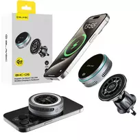 Blavec BHC-05 Qi2.2 25W Magnetic Detachable Car Holder with Induction Charging and Active Air Vent Cooling (BHC05-MWIB), Black