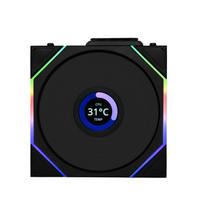Lian Li UNI FAN TL-LCD Wireless Reverse 140mm fan, black (G99.14RTLLCD1W1B.00)