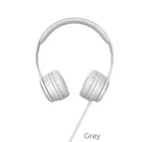 Hoco 3.5 mm Jack wired headphones, grey W21