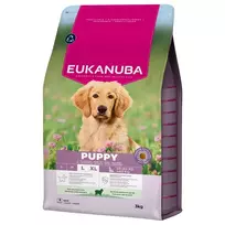 Eukanuba Puppy and Junior food for puppies, LARGE, Lamb and Rice, 3 kg