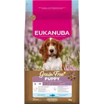Eukanuba Puppy food - Puppy  AND  Junior Small  AND  Medium GRAIN FREE OCEAN FISH 3 kg