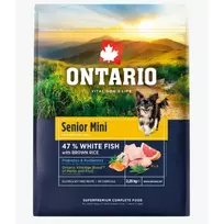 Ontario Food for dogs – Senior Mini, Fish and Brown Rice, 2.25 kg