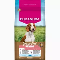 Eukanuba Dog food - Senior Small  AND  Medium, Grain Free, ocean fish 3 kg
