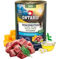 Ontario Dog food - Adult Monoprotein Duck Pate with Pumpkin 400g