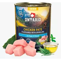 Ontario Puppy Chicken Pate Flavoured with Spirulina, 800 g