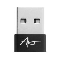 USB A 2.0 to USB-C Adapter with C14 OTG Support, Black
