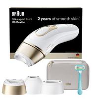 BRAUN Silk Expert Pro 5 Intense Pulsed Light (IPL) White, Gold
