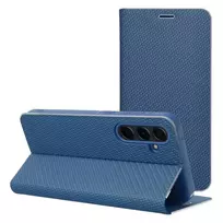 OEM LUNA Book Carbon book type phone case for Samsung Galaxy A56 (A566) blue