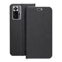 OEM LUNA Book Carbon Case for Xiaomi Redmi Note 10 Pro, black