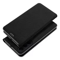 OEM LUNA Book Carbon book-style phone case for Samsung Galaxy A22 5G (A226), black