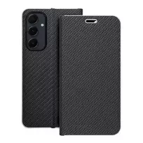 OEM LUNA Carbon book-style phone case for Samsung Galaxy A55 5G (A556), black