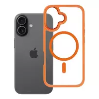 Roar Mag Bumper phone case with MagSafe support for iPhone 16, orange