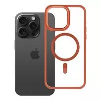 Roar Mag Bumper phone case with MagSafe support for iPhone 15 Pro Max orange