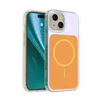 Etteri Hidden Pearl Epoxy Mag phone case for iPhone 15 orange