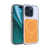 Etteri Hidden Pearl Epoxy Mag phone case for iPhone 15 Pro orange