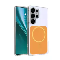 Etteri Hidden Pearl Epoxy Mag phone case for Samsung Galaxy S25 Ultra (S938) orange