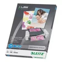 LEITZ Lamination pocket, A4, 216x303 mm, 100 micron, UDT, 100 pieces/pack.