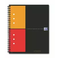 Oxford Spiral notebook, perforated, A5+ format, 80 sheets, squared