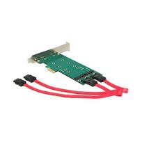 DELOCK DeLOCK PCIe x1 > 2x M.2 + Low profile adapter
