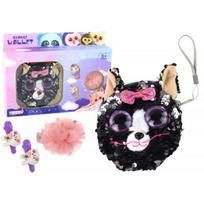 LEAN Toys Sąsagų ir piniginės rinkinys mergaitėms, Kitty piniginė, 4 vnt.