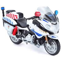 Bburago policijos motociklas 1:18 – mėlynas, baltas