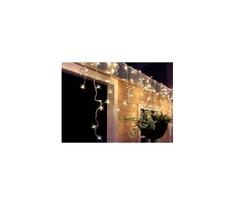 Solight 1V40-WW-1-LED Lauko užuolaidų girlianda, 120 LED, 8 funkcijos, 9 m, IP44, šiltai balta