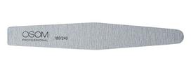 Dildė nagams Osom Professional Diamond Shape, zebra, EB17756180240 180/240, 1 vnt, 1/25