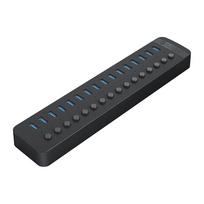Orico CT2U3-16AB 16x USB-A 3.0 Hub su Jungikliais - Juodas