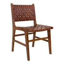 Pintos odos valgomojo kėdė | 51 x 87 x 53 cm | Ruda | 2 vnt. kompl.