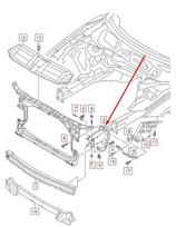 AUDI A6 C7 Priekinis bamperis dešinysis smūgio laikiklis 4G0807134B Originalus