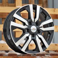 Ratlankis RACINGLINE IN3516F R17x6 5x114.3 ET 50 CB 66.1 (Black Polished) (1250 kg)