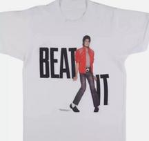 Vintažinis 1984 m. Michael Jackson Beat It marškinėlis Prekė Dovana gerbėjams S-5XL Unisex marškinėlis XXXXL