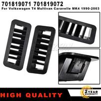VW Transporter T4 Autobusui Furgonui 2 vnt. Nauji prietaisų skydelio ventiliacijos grotelių dangteliai juodi 701819071 701819072 Lengvas montavimas automobilio priedai 2 Pcs Black