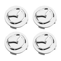 4 vnt./rinkinys 56 mm ratlankio centrinis dangtelis Logotipas Stebulės dangtelis Ženklelis Emblema Automobilio Aksesuarai Mazda 2 3 4 5 6 7 8 323 626 CX-3 5 8 MX-5 30 RX-8 juoda