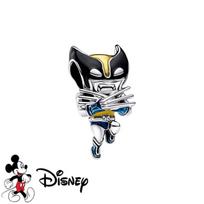 Disney DlY Marvel Visatos Papuošalai Dovanos Geležinis Žmogus Žmogus-voras Kabantys Pakabukai Karoliukai Tinka Originaliems Europos Sidabro Apyrankės Karoliai black