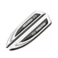 2025 Hot 2Pcs 3D Metal Car Side Fender Rear Trunk Emblem Badge Sticker Decal For Mazda 3 5 6 Axela CX-5 CX-3 Atenza Demio RX7 MX