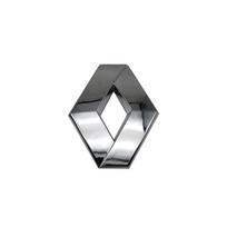 Ratlankių gaubteliai Renault Megane 2 3 Clio 4 Captur Koleos priedams ABS Automobilio lipdukai Automobilio priekinės grotelės Galinės bagažinės logotipas Emblema 8.7x11cm