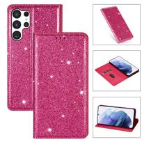 Mielas Blizgantis Piniginės Kortelių Lizdas Telefono Dėklas Skirtas Samsung S26 Ultra S25 Plus S24 S23 A36 A56 Flip Stiprus Magnetinis Knygos Dangtelis Galaxy S22 5G juoda