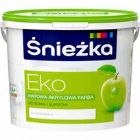 Śnieżka EKO balti hipoalerginiai akriliniai dažai sienoms ir luboms 3L
