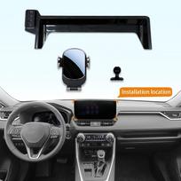 Ekrano pagrindas automobilio telefono laikiklis tvirtinimas Toyota Rav4 Rav 4 centrinės konsolės stovas GPS priedai Dangteliai Automobilių dalys Produktai juoda