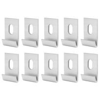 10Pcs Base Clips Hook Fixings Attaches Aluminium Greenhouses Fixture Set
